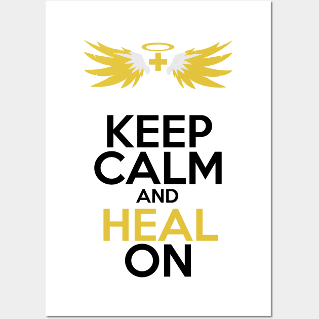 Keep Calm and Heal On Wall Art by WinterWolfDesign